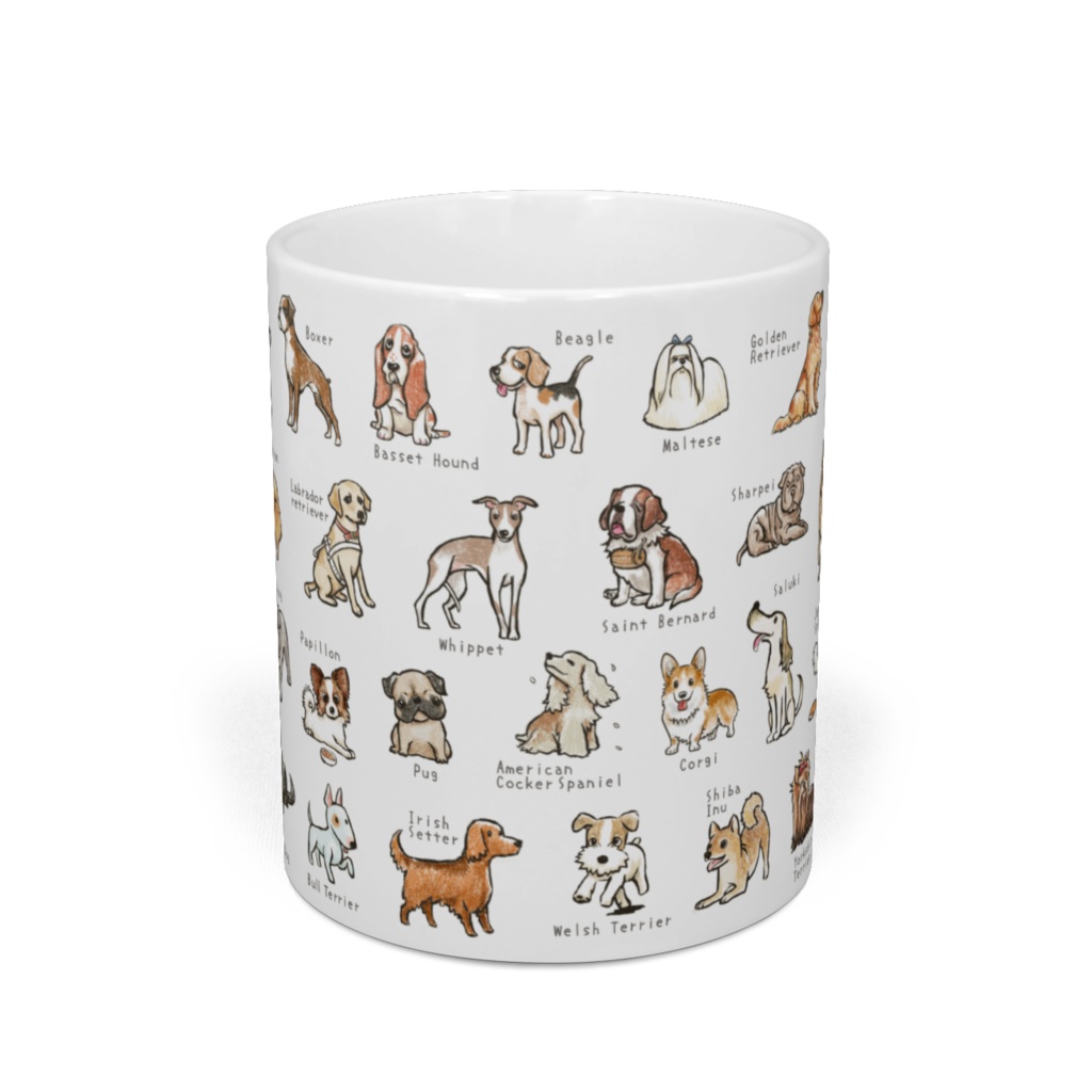 ワンコ42犬種マグカップ。