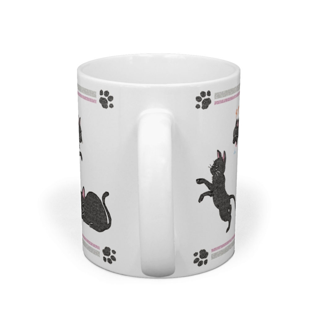 黒猫マグカップ
