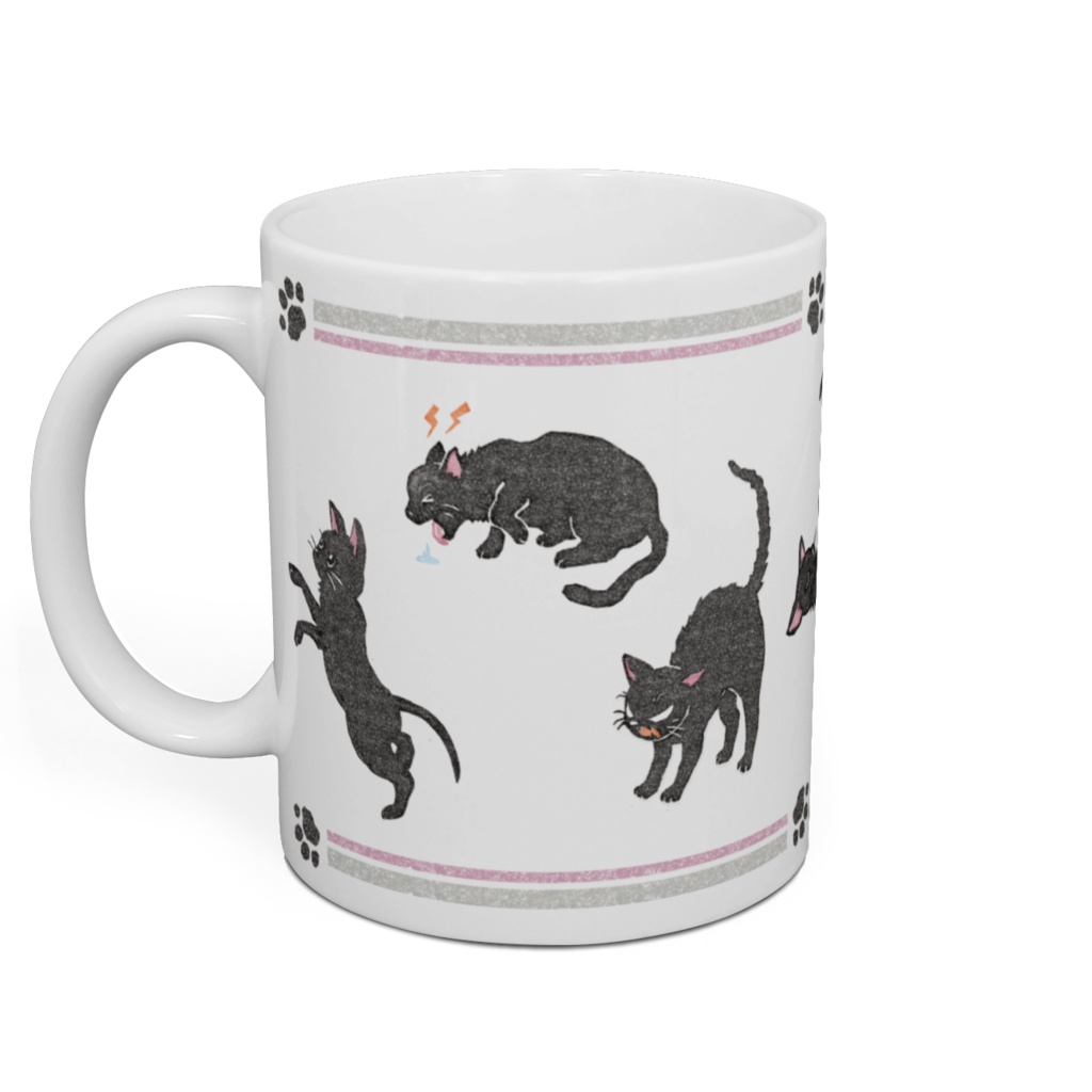 黒猫マグカップ