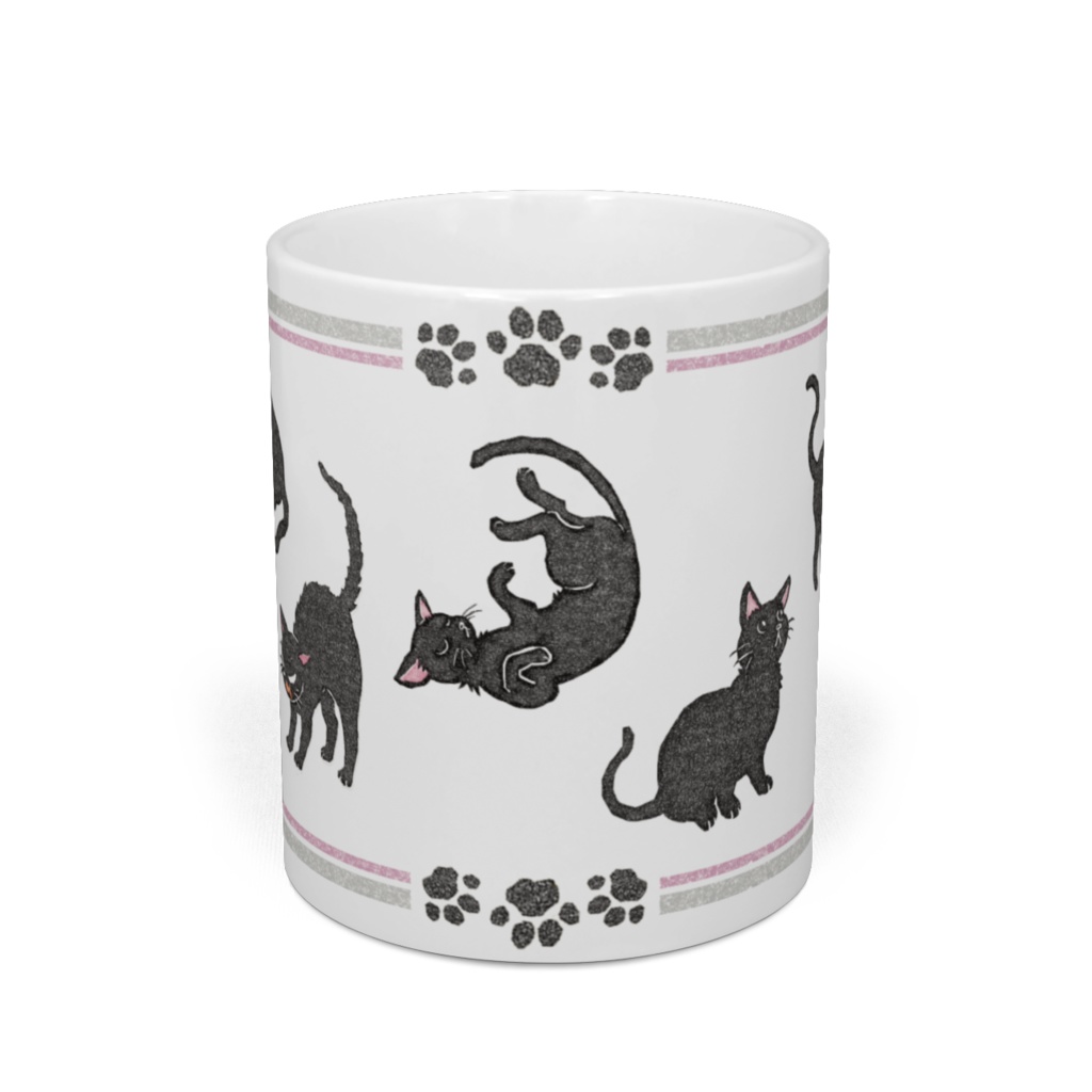 黒猫マグカップ