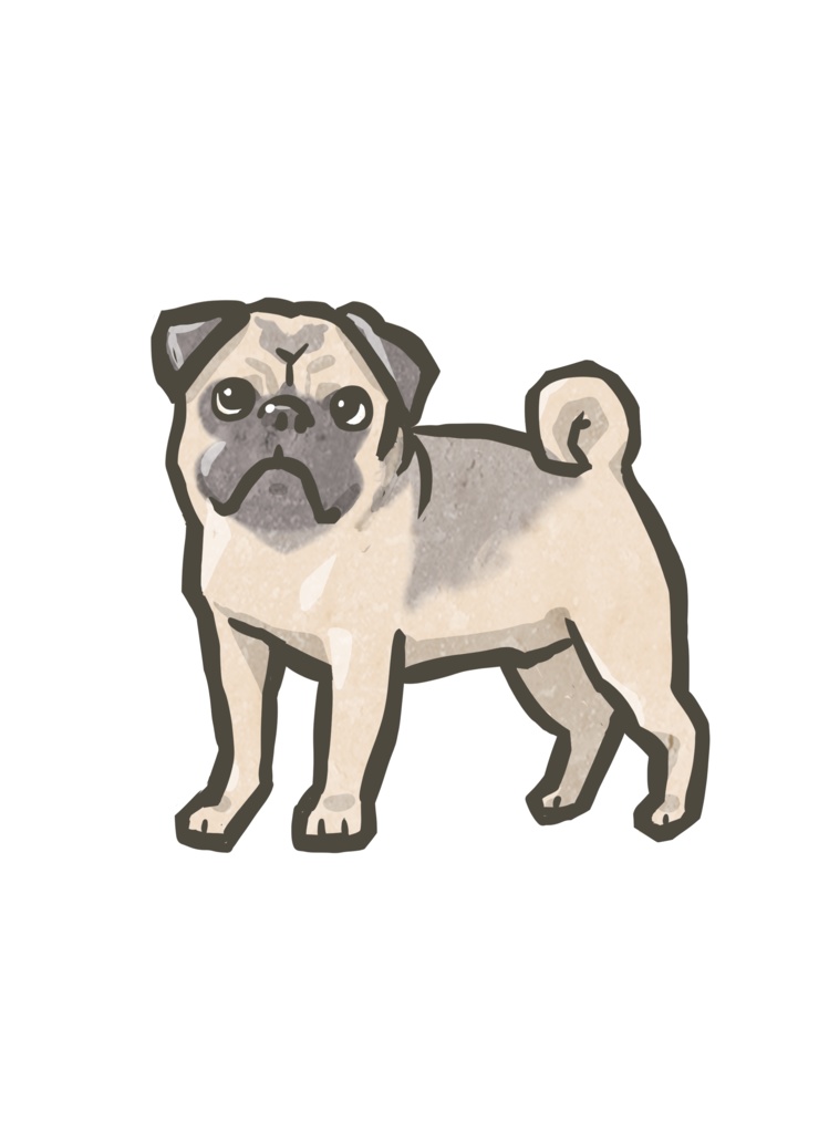 今日のワンコイラストステッカーその①