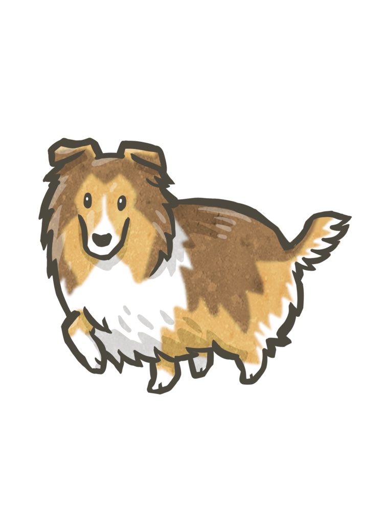 今日のワンコイラストステッカーその2