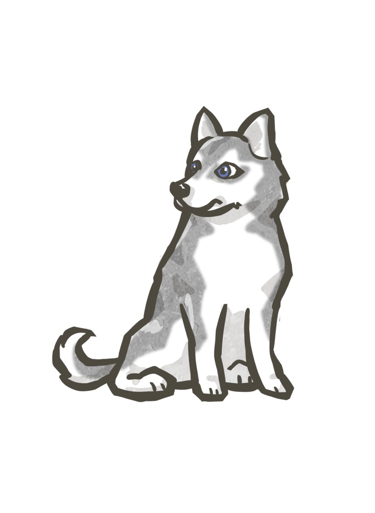 今日のワンコイラストステッカーその2