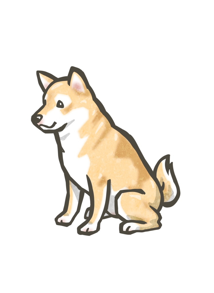 今日のワンコイラストステッカーその2