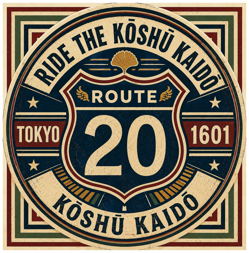 国道Tシャツ甲州街道