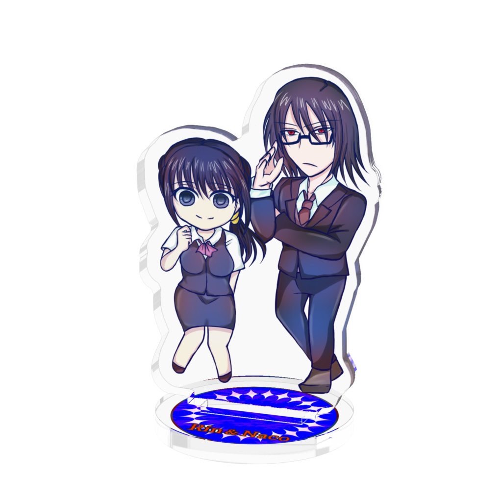 【同人グッズ】おにやめ りん&なこ アクスタ(オフィスルック)