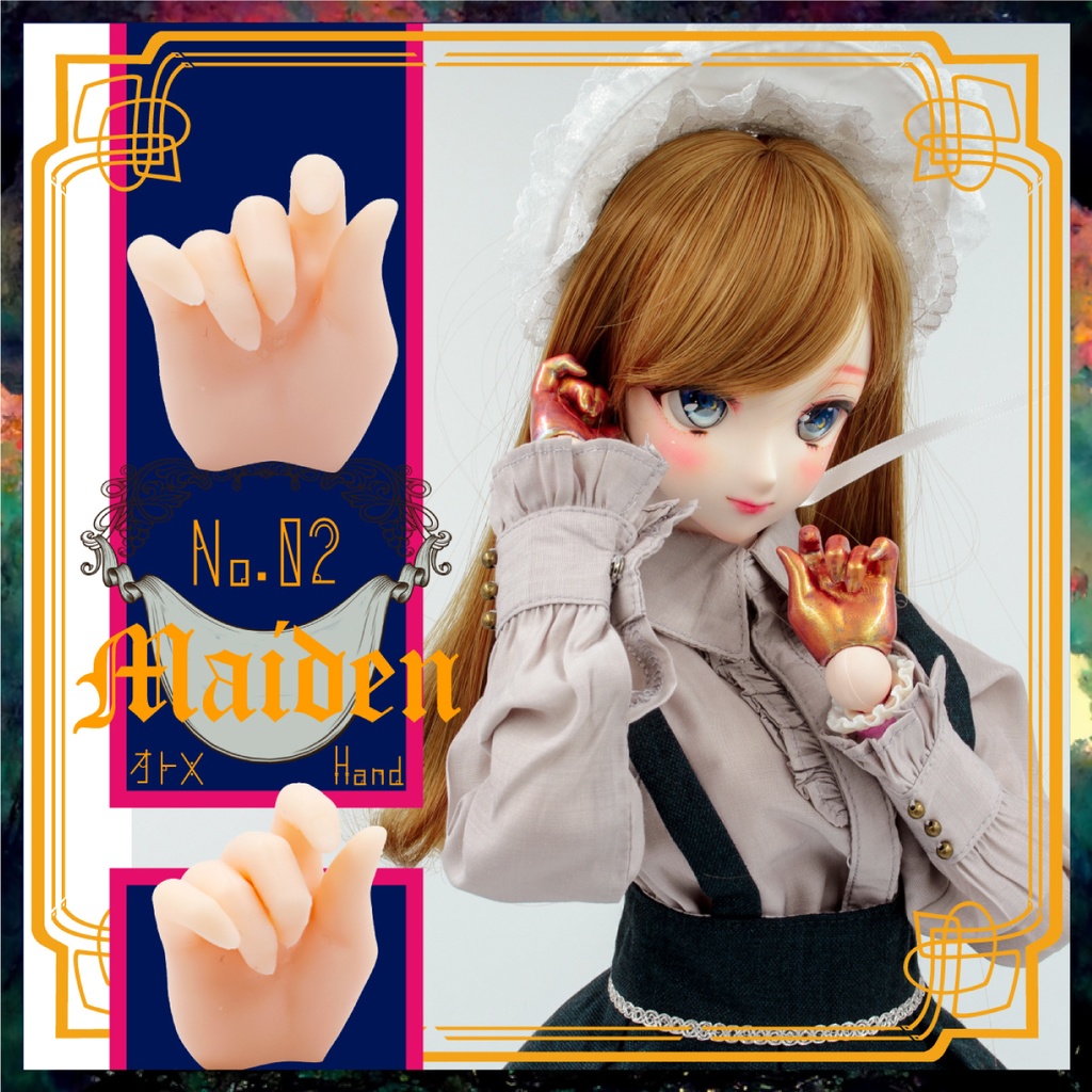 【DD用】ハンドパーツセット 01 - Basic - (6種12個) set