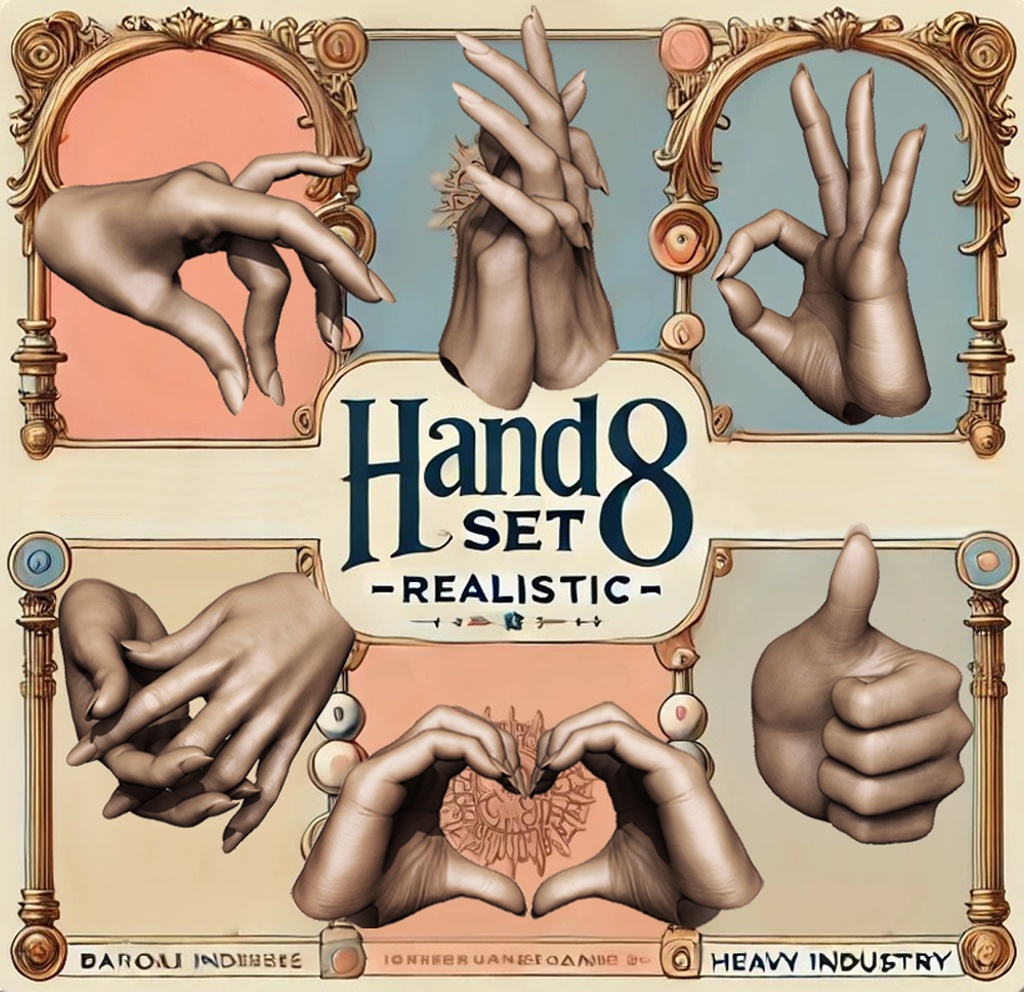 MDD用 ハンドSET-08 -REALISTIC-