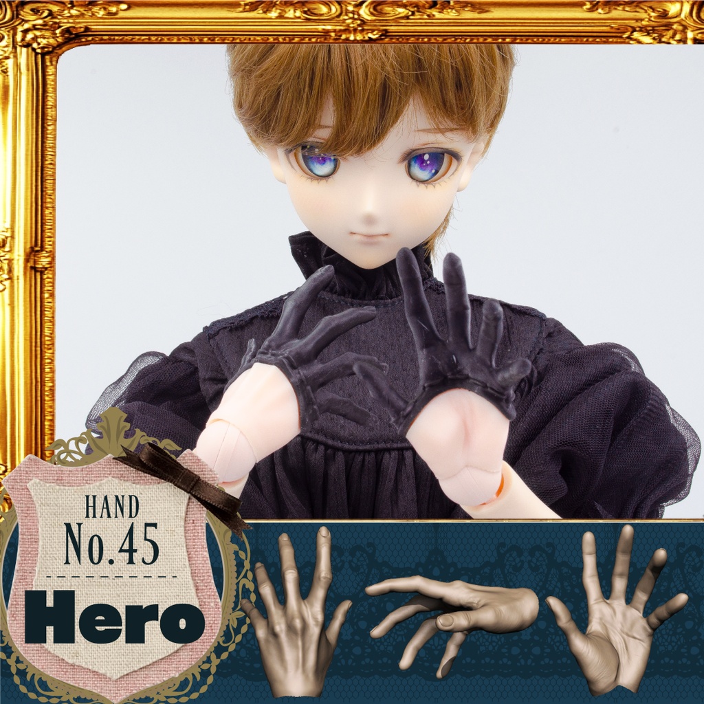 DD用 メンズハーフグローブハンドSET