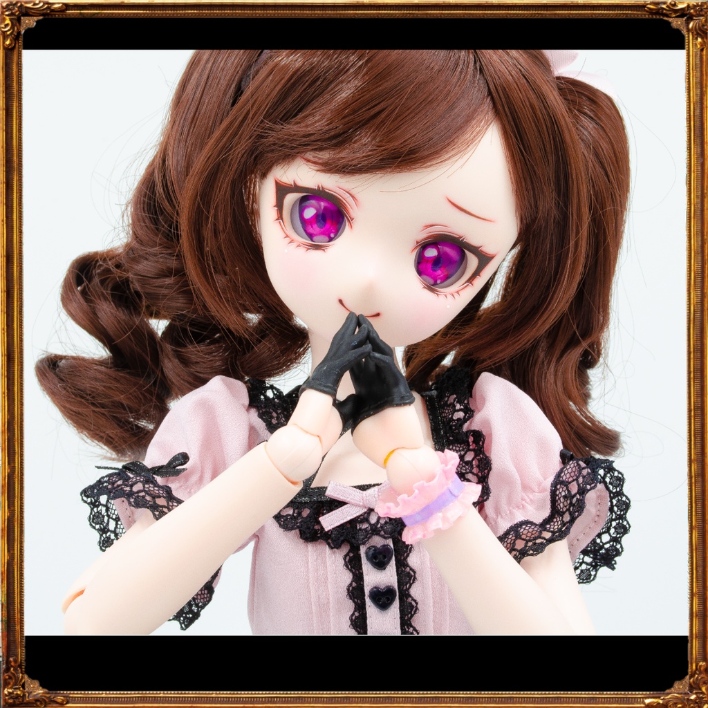 【MDD/DD】カラーハーフグローブSET:ピンク/ブラック