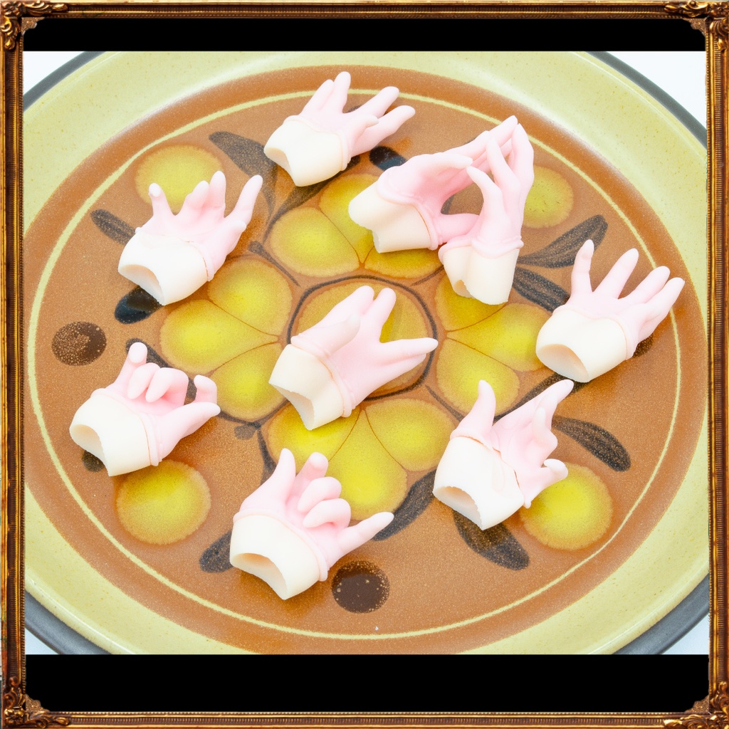 【MDD/DD】カラーハーフグローブSET:ピンク/ブラック