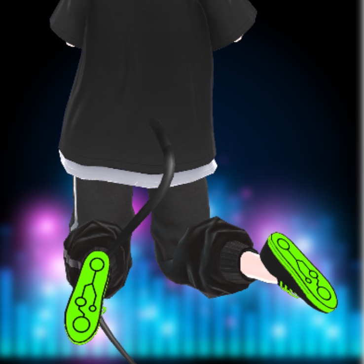 緑サイバースニーカー [AvatarMaker]