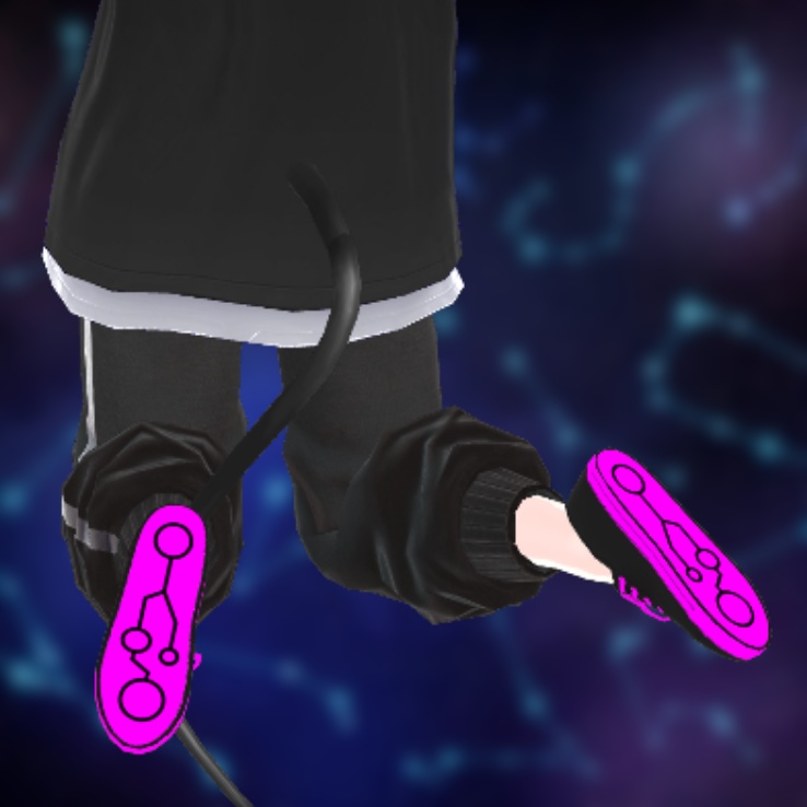 紫サイバースニーカー [AvatarMaker]