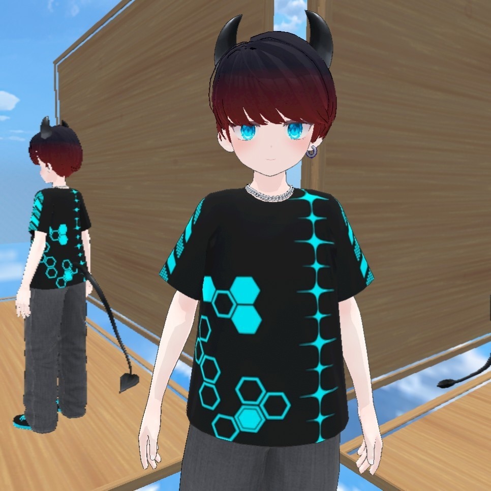 サイバーなTシャツ [AvatarMaker]