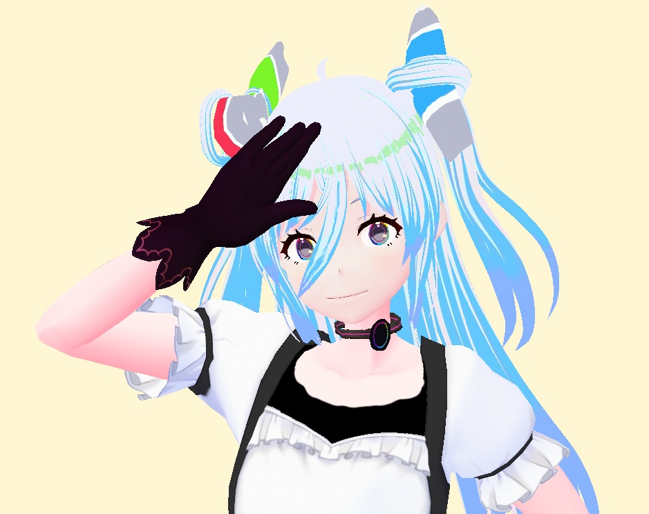 絵藍ミツア(二次創作)　メイド服　VRM