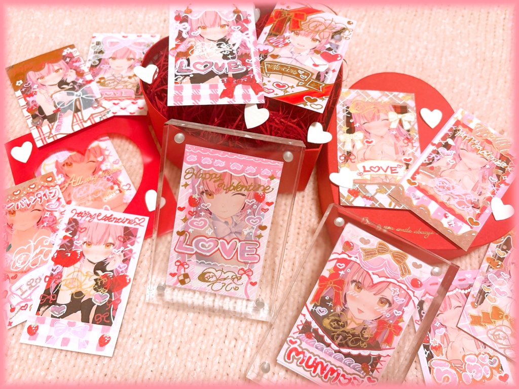 バレンタインランダムチェキ風カード2026♡🍫