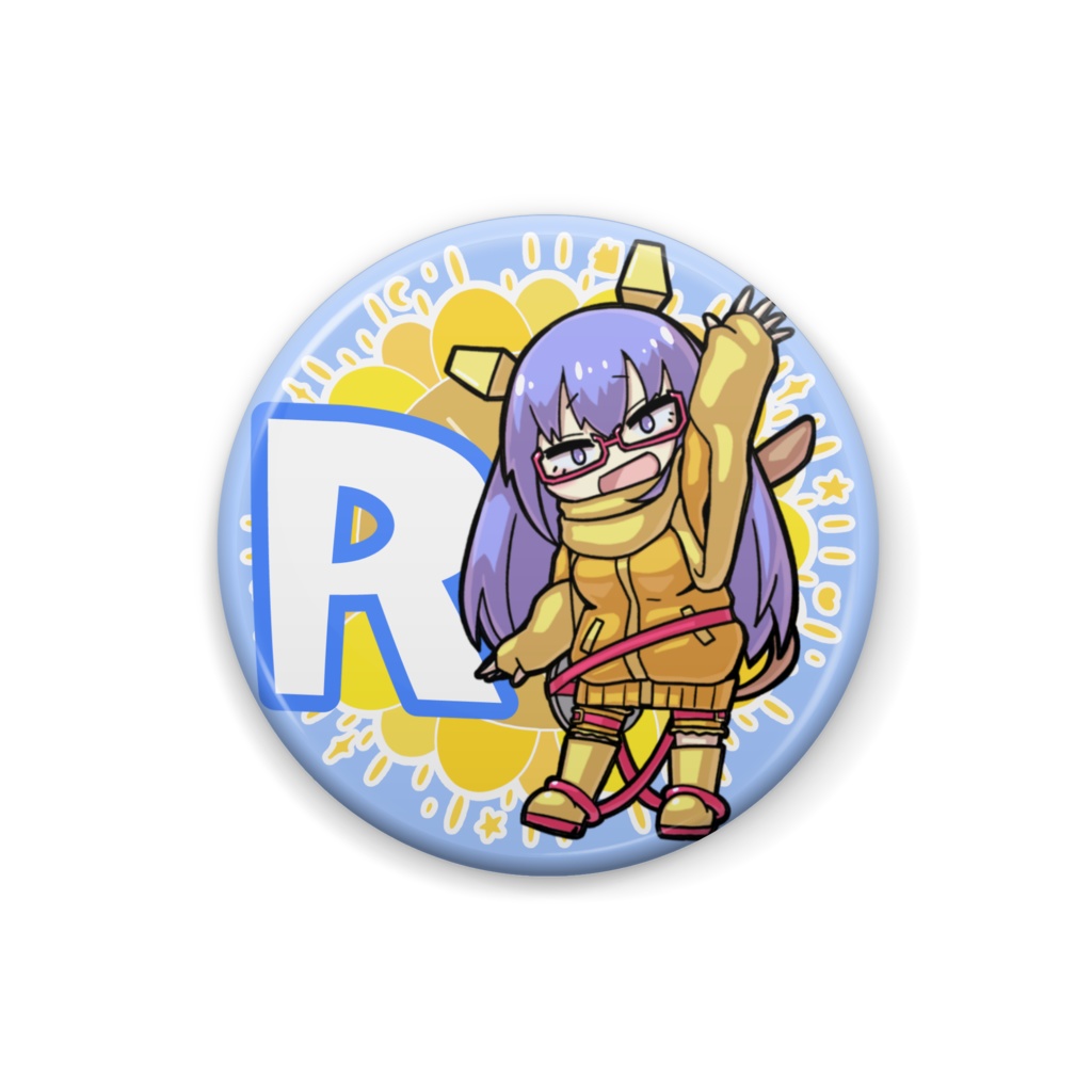 【缶バッジ】Vtuber "りべるりべる" Rリベルver