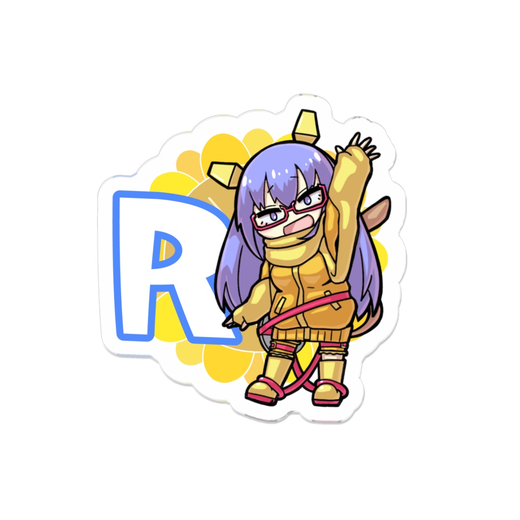 【アクリルバッジ】Vtuber "りべるりべる" Rリベルver