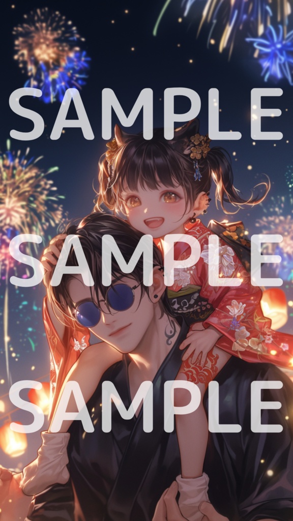 リー×ちびあきらスマホ壁紙(特典付き)Lee × Little Akira Smartphone Wallpaper (with bonus)