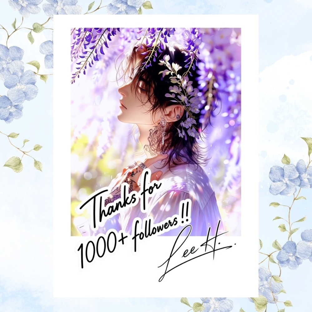1000+フォロワー記念チェキカード2種