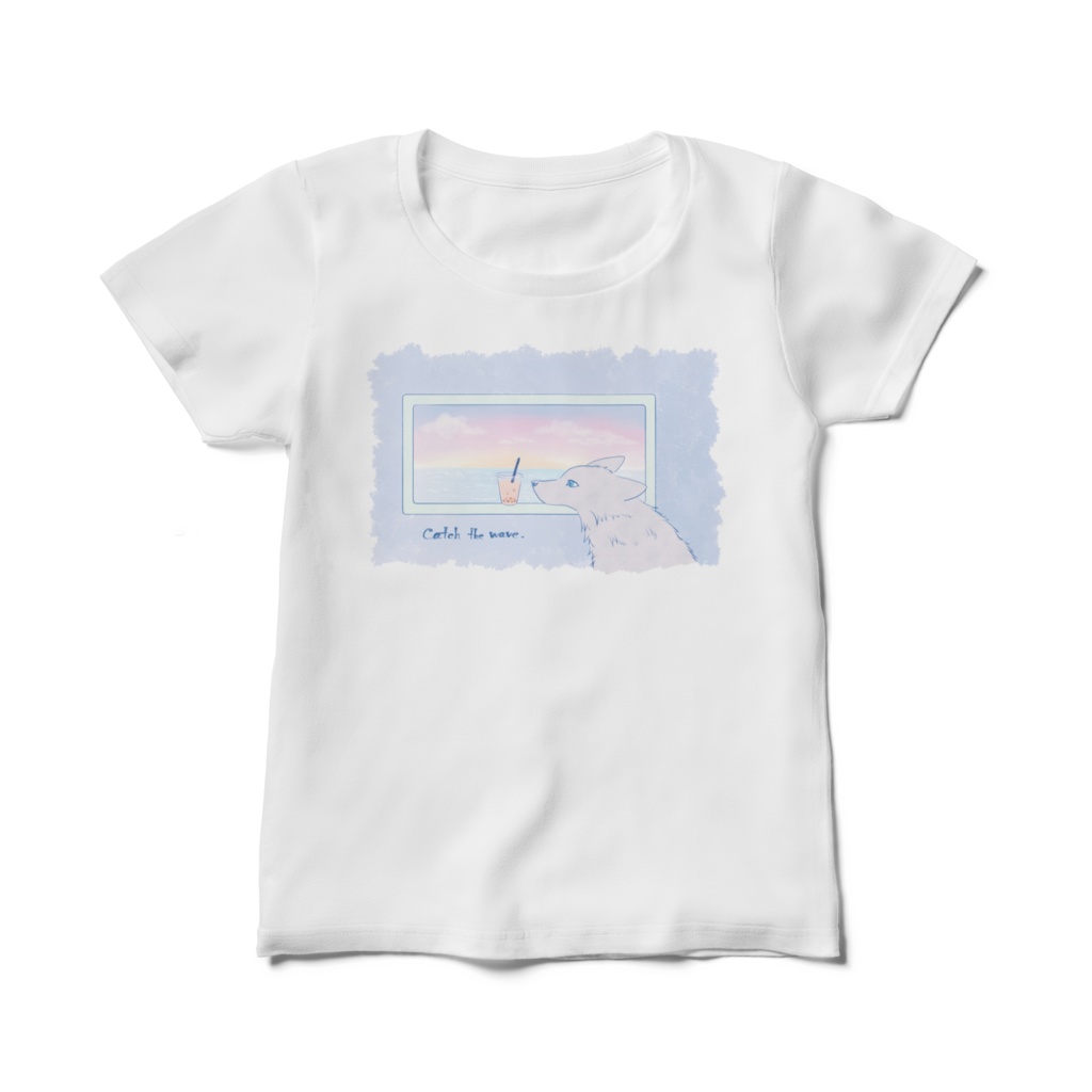 レディースTシャツ【Catch the wave】