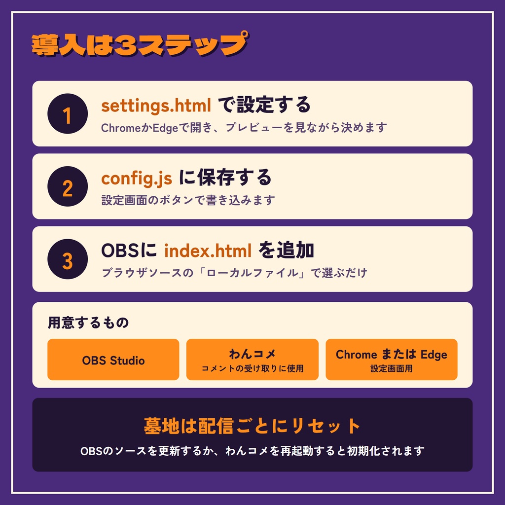 【OBS・わんコメ対応】コメントで墓地が育つ!ハロウィン限定コメントオーバーレイ「HalloweenChat」【期間限定 無料配布!】