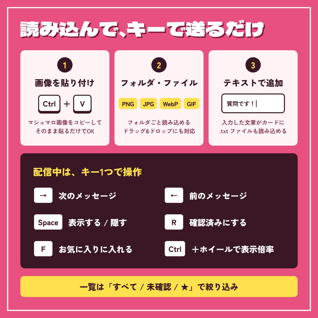 【OBS対応】マシュマロ読み配信をひと工夫!便箋からぽよんっと登場するマシュマロ表示ツール【期間限定 無料配布!】