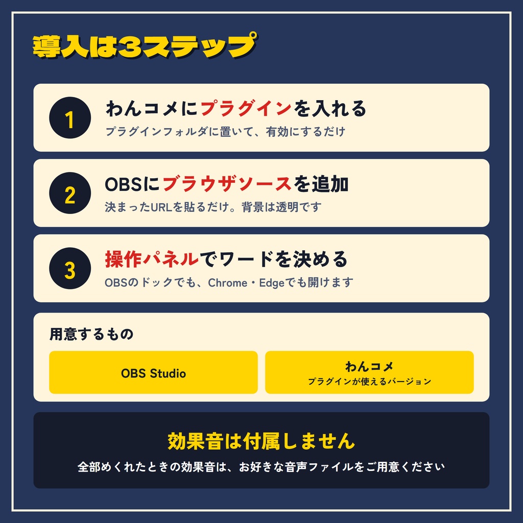 【OBS・わんコメ対応】コメントでめくれ!雑談が盛り上がる隠しワードカードゲーム【期間限定 無料配布!】