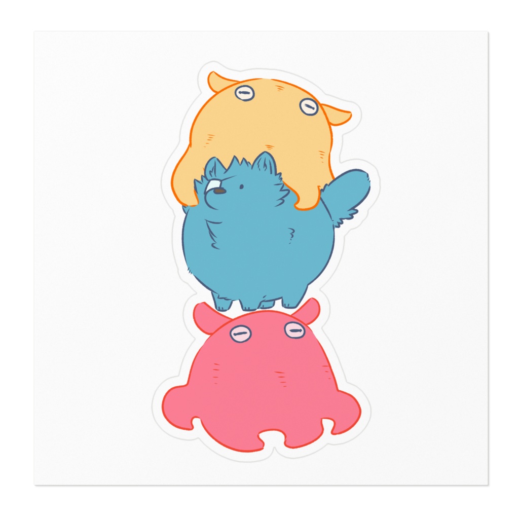 ななしとメンダコステッカー