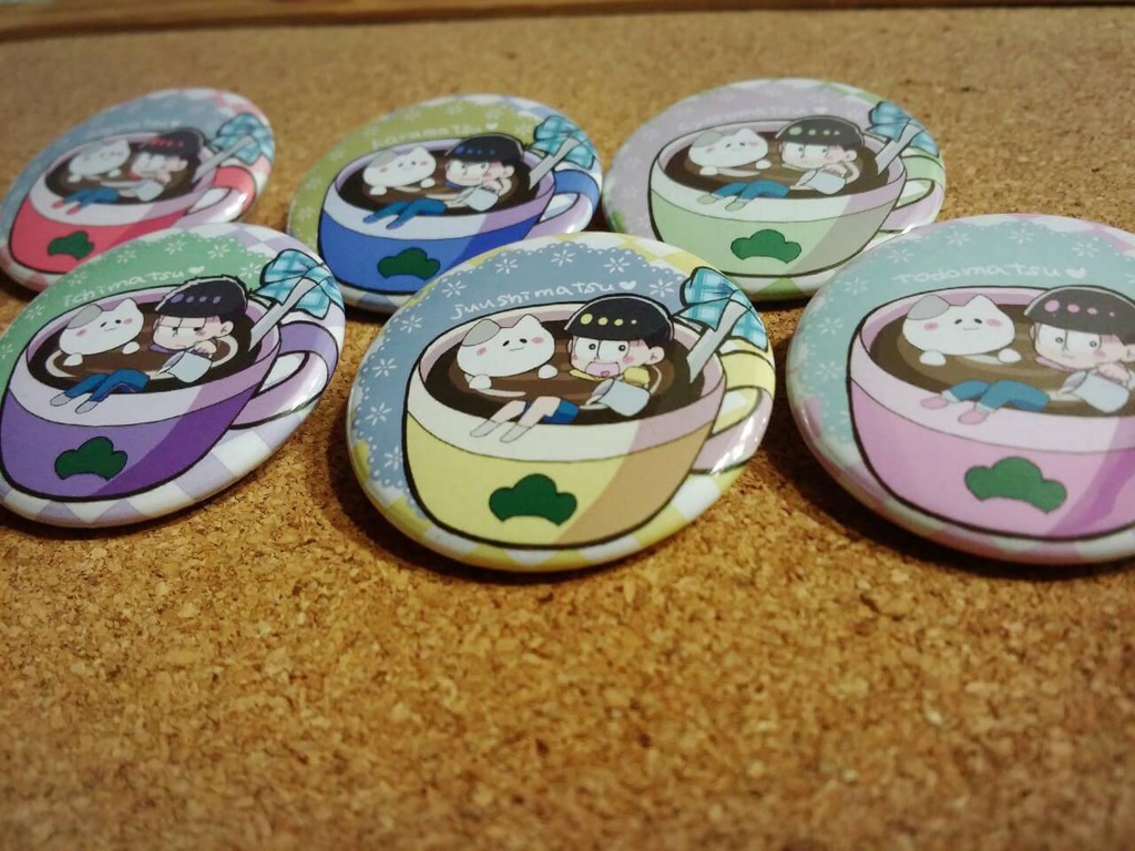 おそ松さん☆マグ松【同人缶バッチ】