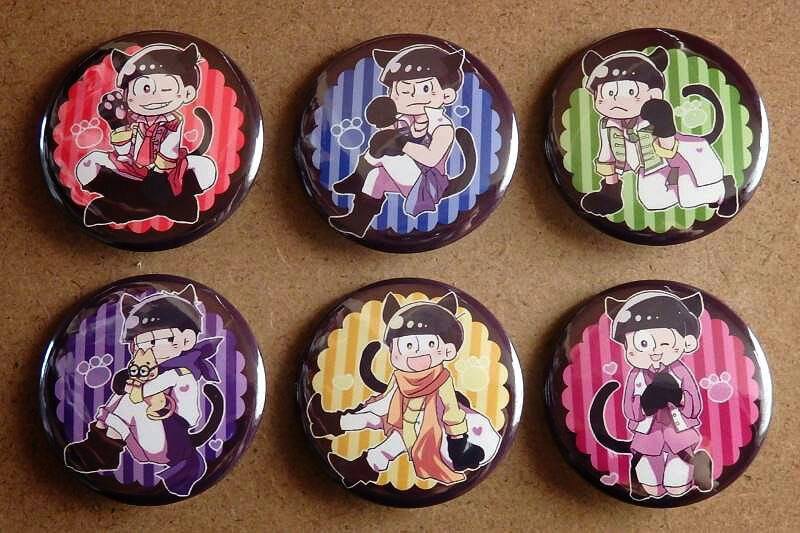 おそ松さん☆F6松【同人缶バッチ】