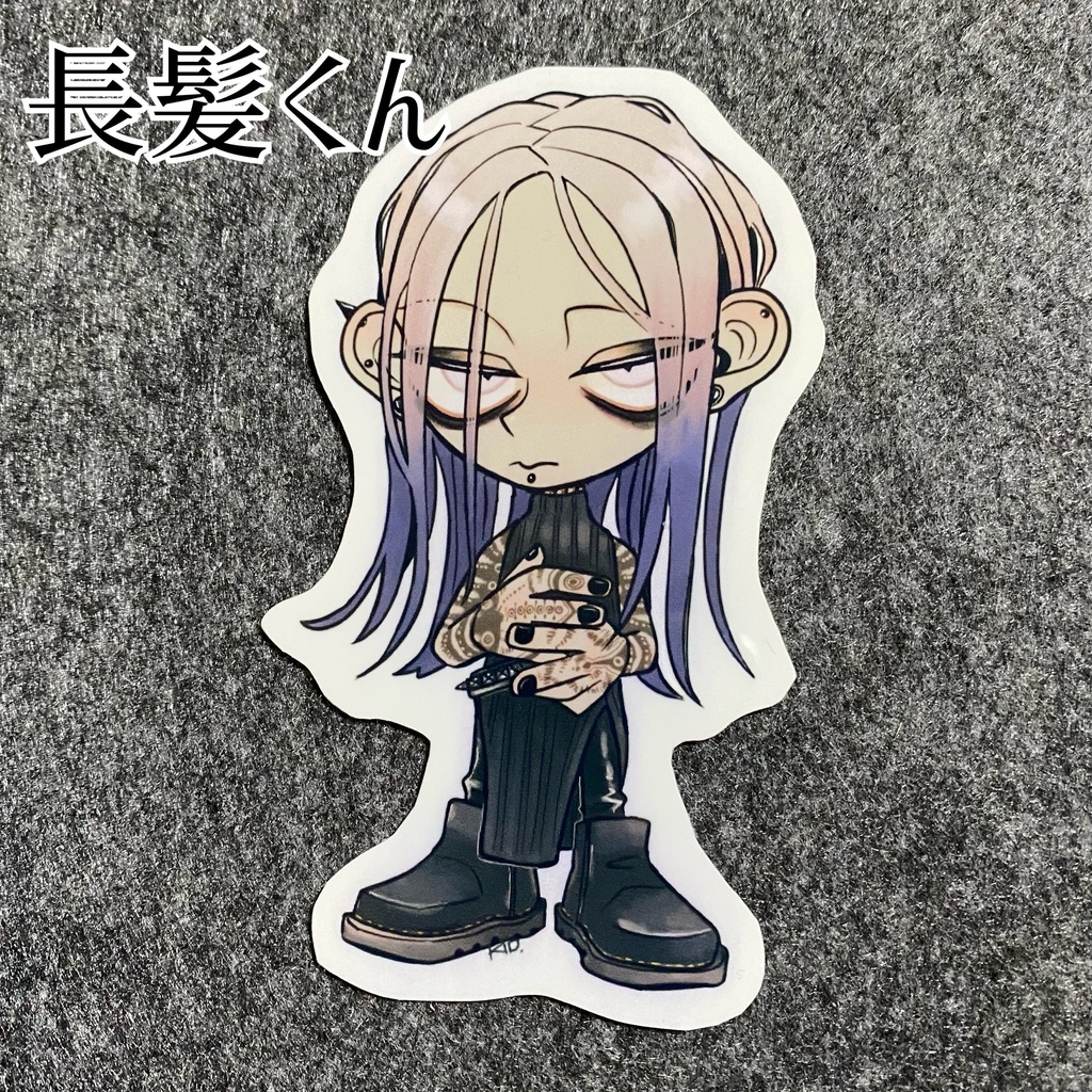 創作男子ステッカー