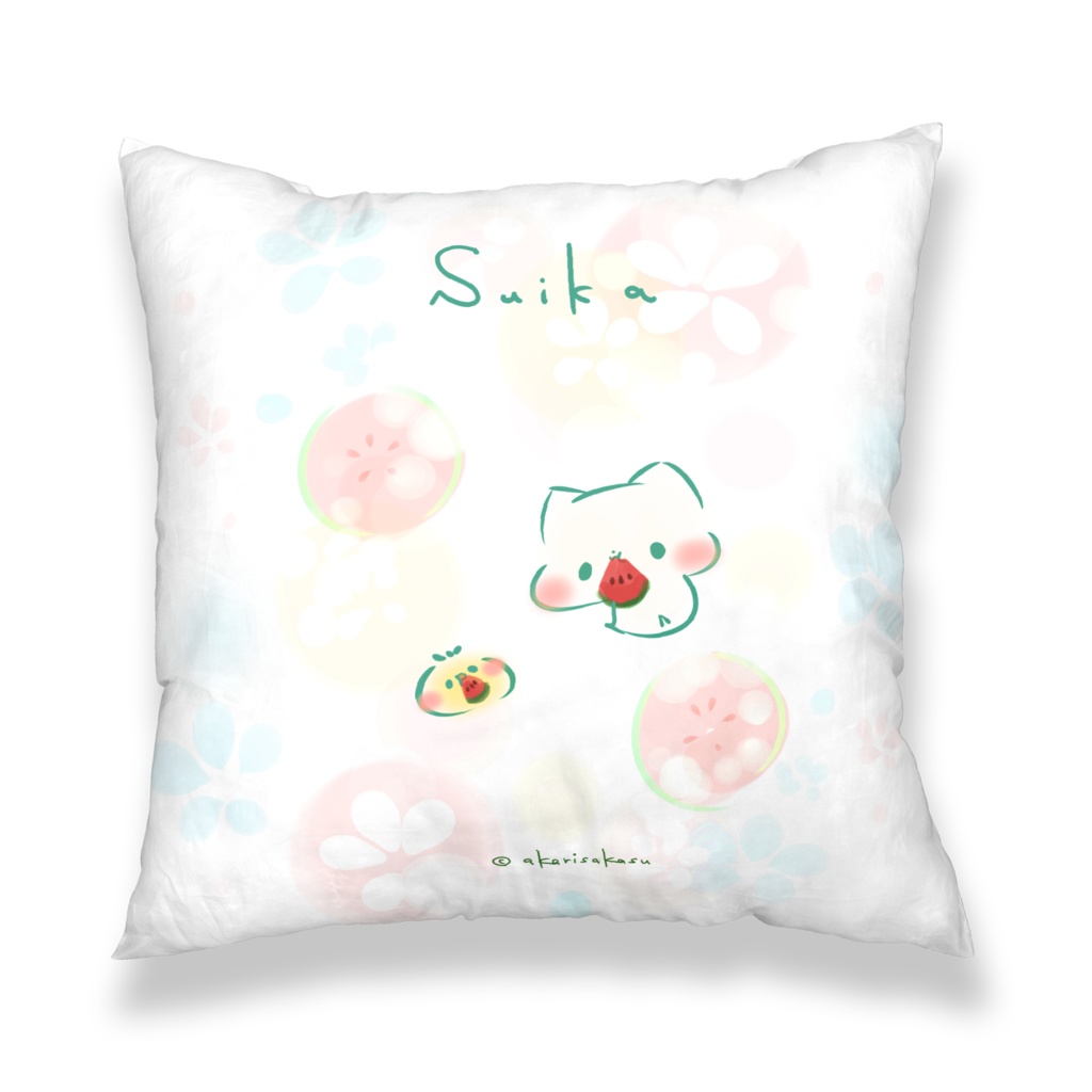 ましまろう「すいか」クッションカバー