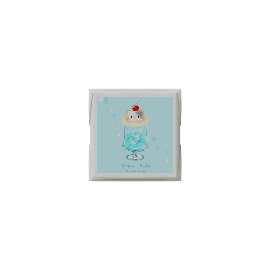 ましまろうWクリームソーダ&パンケーキセットのチョコ