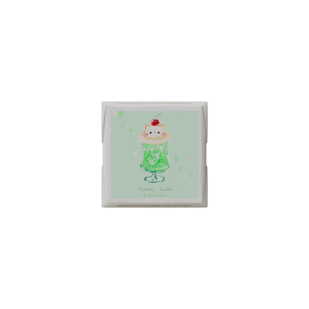 ましまろうWクリームソーダ&パンケーキセットのチョコ