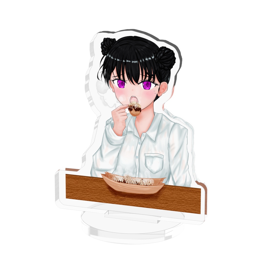アクリルフィギュア「たこ焼きを食べる毒舌ちゃん」