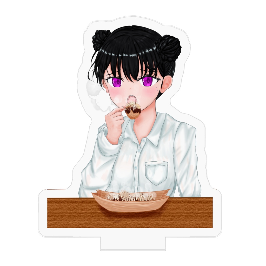 アクリルフィギュア「たこ焼きを食べる毒舌ちゃん」