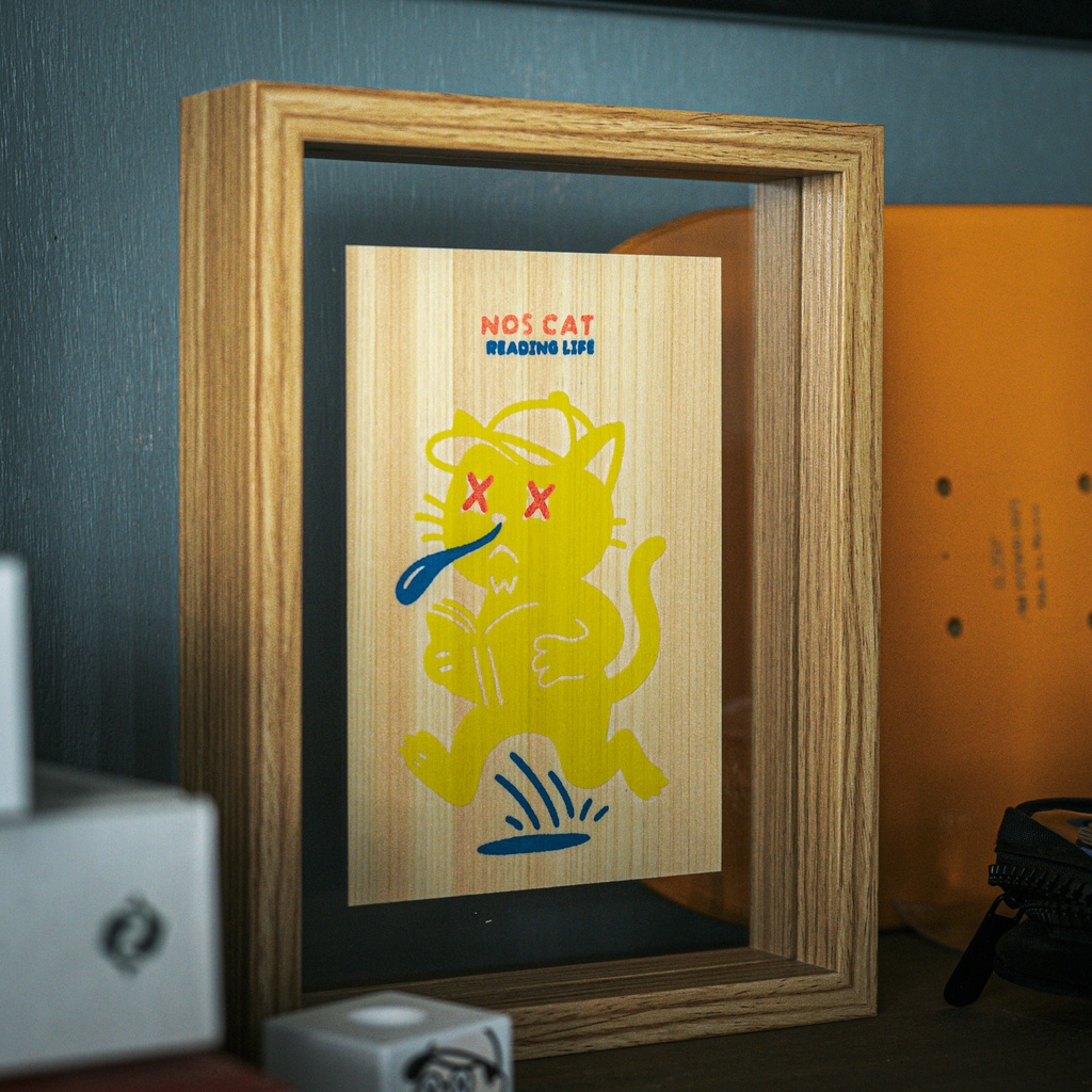 NOS CAT ヒノキプリントカード