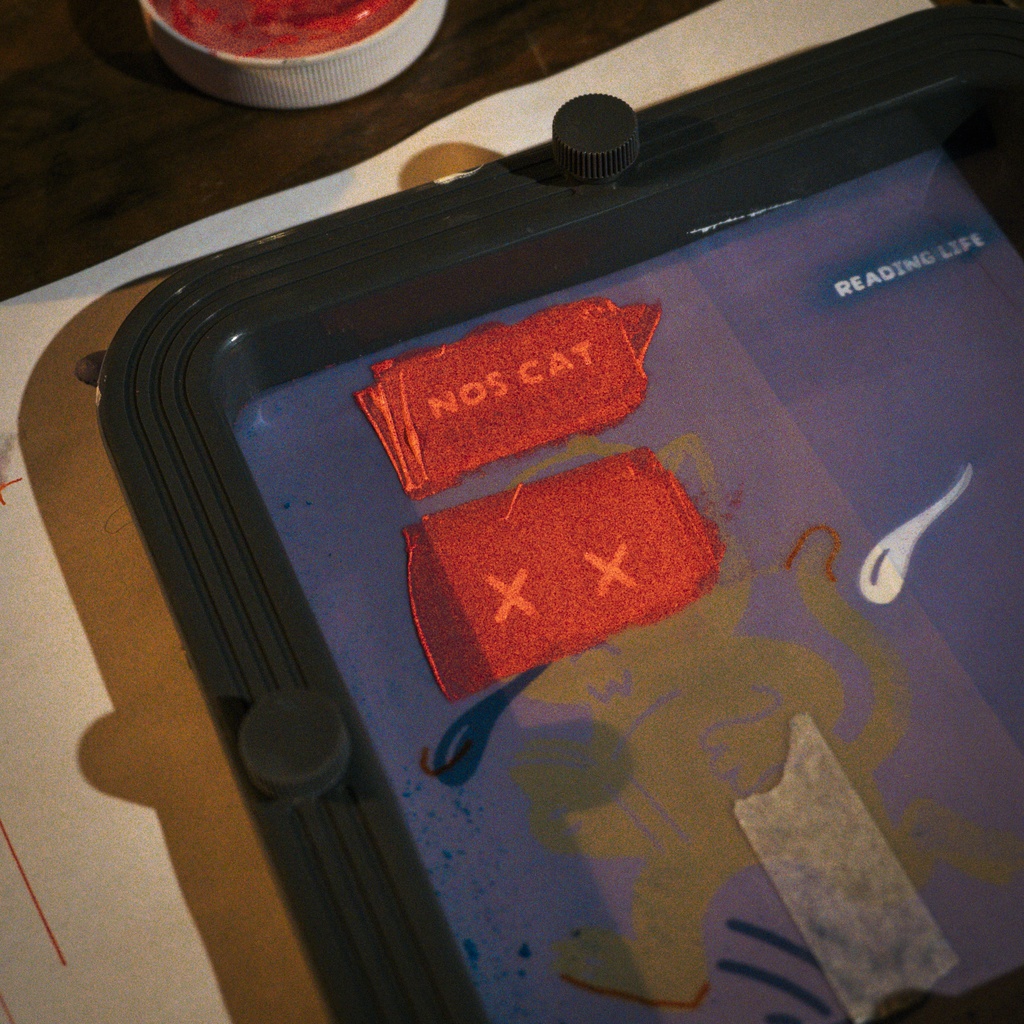 NOS CAT ヒノキプリントカード