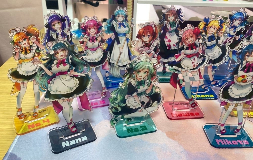 【コラボ商品】メイドカフェ立ち絵アクリルフィギュア