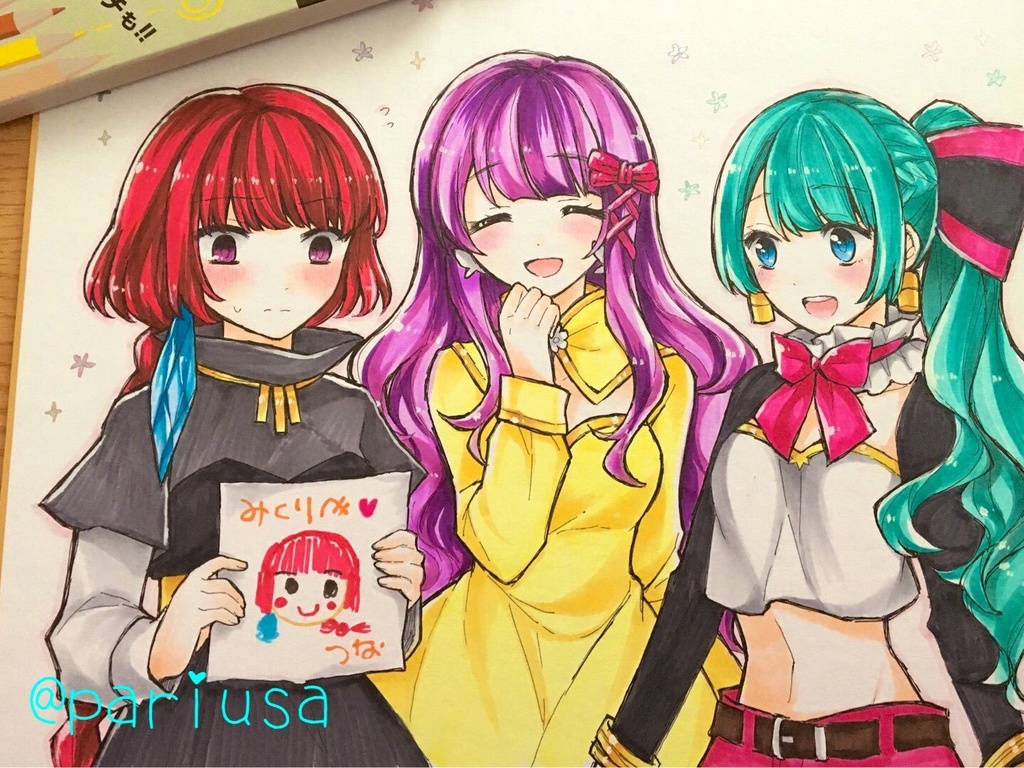 【オーダーメイド商品】世界に1枚しかない、あなただけの手描きイラスト色紙かきます!【特典付き★】