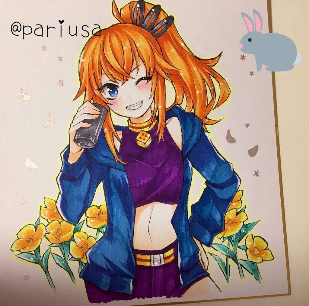 【オーダーメイド商品】世界に1枚しかない、あなただけの手描きイラスト色紙かきます!【特典付き★】