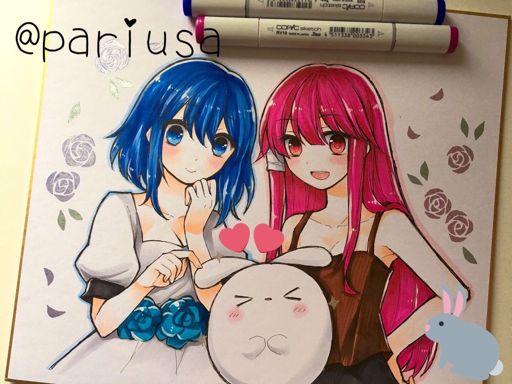 【オーダーメイド商品】世界に1枚しかない、あなただけの手描きイラスト色紙かきます!【特典付き★】