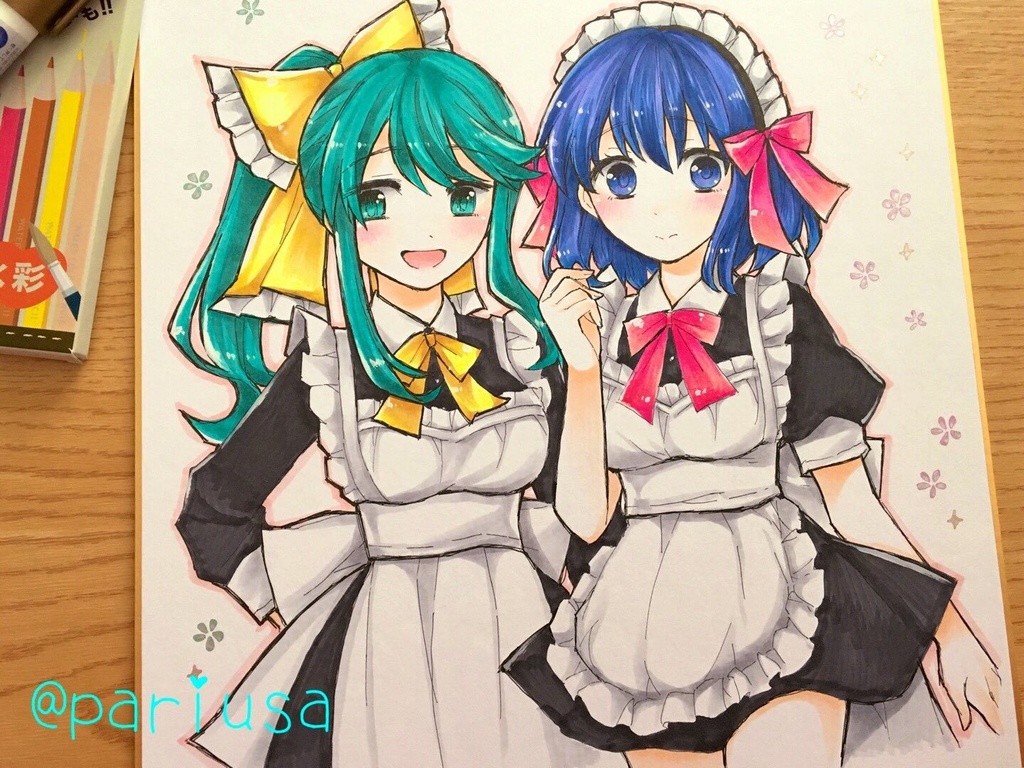 【オーダーメイド商品】世界に1枚しかない、あなただけの手描きイラスト色紙かきます!【特典付き★】