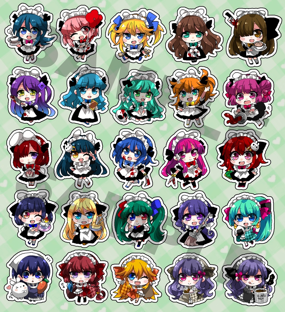 【再販】SDアクリルキーホルダー【メイドカフェコラボ】