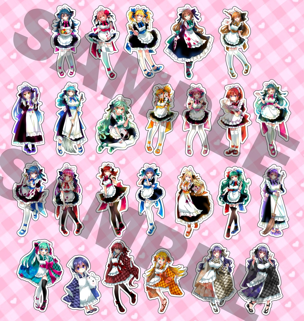 【再販】立ち絵アクリルフィギュア【メイドカフェコラボ】