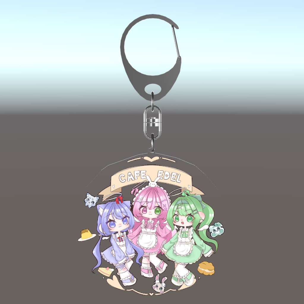 【100人達成記念】CafeEdel アクキー