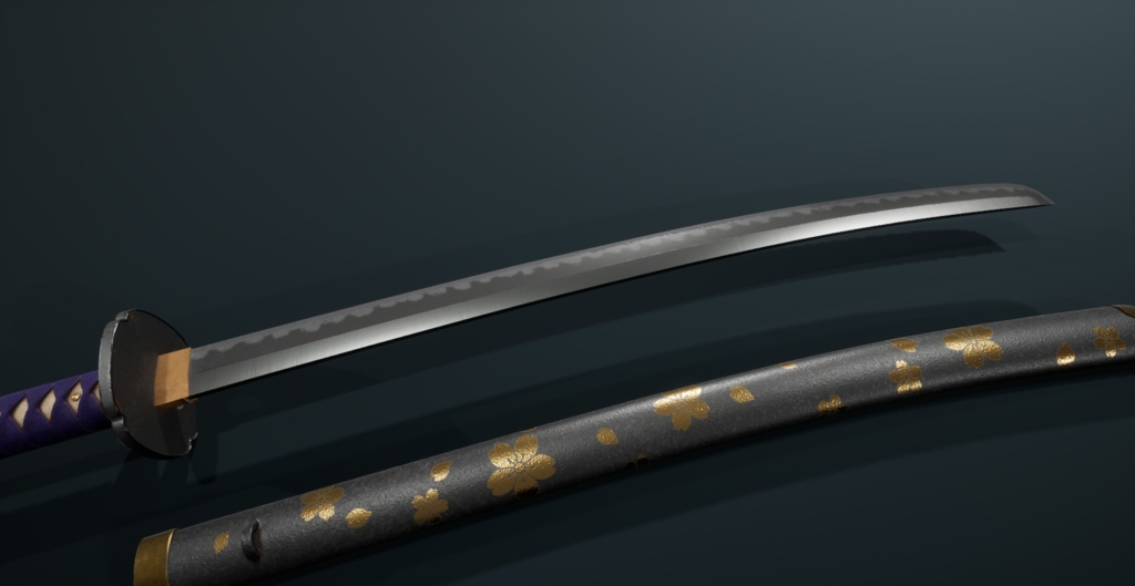 刀Katana10(三代隆正)鞘付き