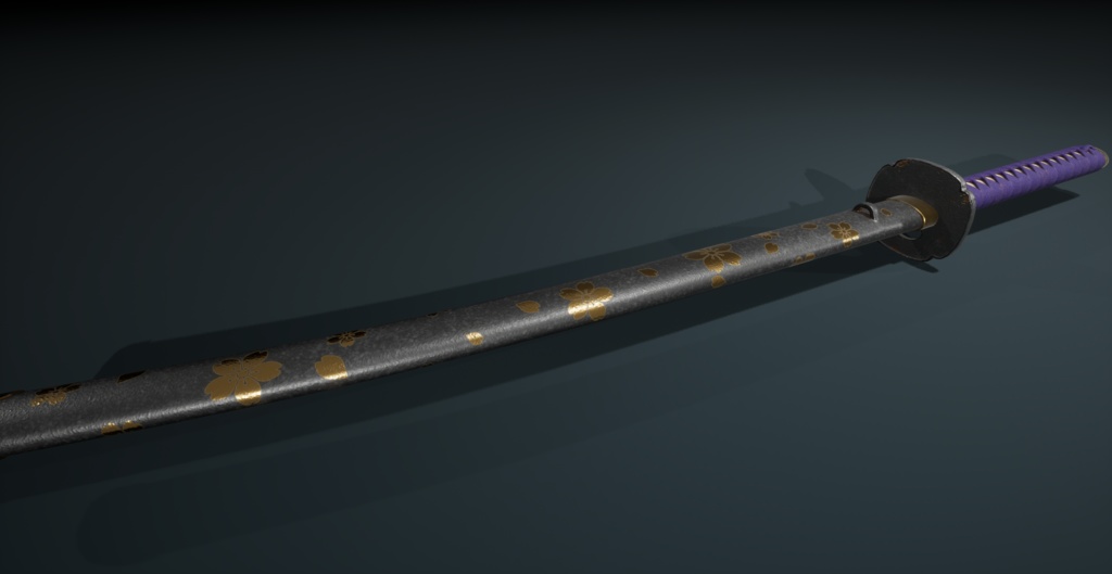 刀Katana10(三代隆正)鞘付き