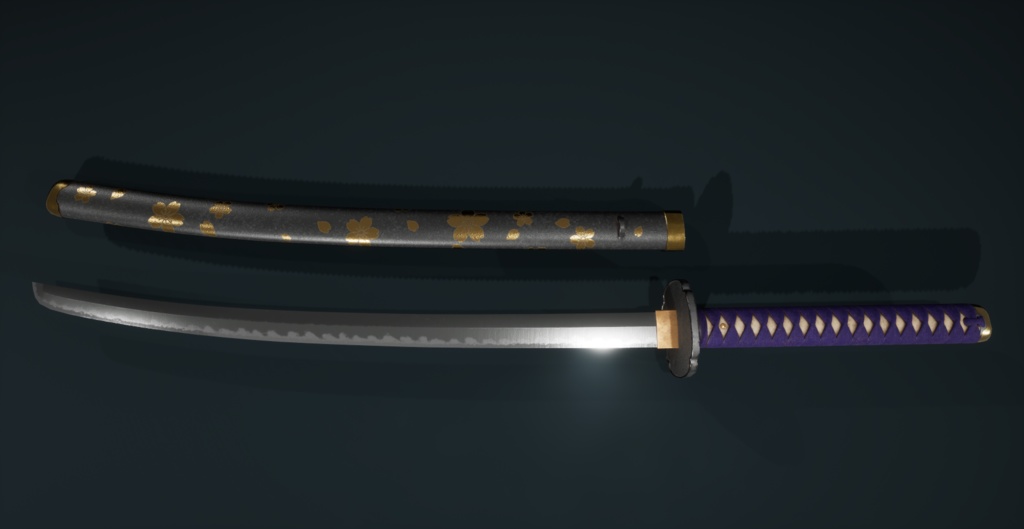 刀Katana10(三代隆正)鞘付き